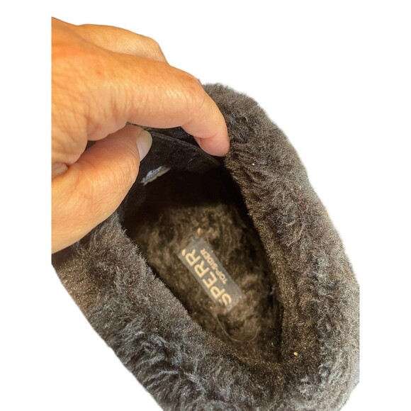 Sperry Top Sider Women's Elayna Duck Pile black suede Lined‎ Boots Sz 10M Winter - Picture 8 of 10